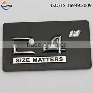 High Quality Car Badge Letters Small Chrome Letters 3D ABS Chrome Letter thumbnail-2