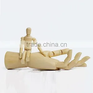 Novelty Cartoon Joint Wooden Hand for Decoration,Lovely Jointed Mannequin Hand Wood Doll Collectible Toys Free Shipping thumbnail-2