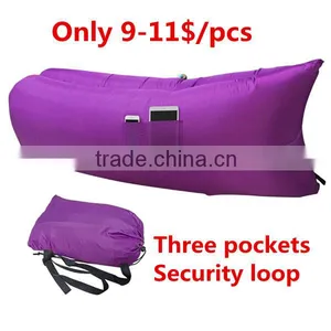 Best Selling Premium Nylon Banana Sleeping Bag Fabric Beach Sofa Sunbathing Fabric Inflatable Air Sofa thumbnail-1