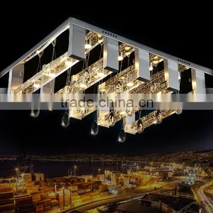 2016 New Arrival 230V Crystal Ball Chandelier Aluminum Lampshade Modern Crystal Chandelier thumbnail-1
