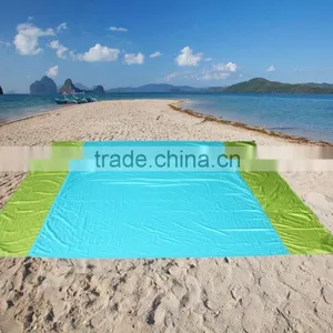 Oversized Mat, Shade Tarp and Beach Picnic Throw Parasheet With Nylon Tote Pouch thumbnail-2