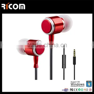 Metal 3.5mm Flat Cable Earphones,Metal Stereo Flat Cable Earphone,Metal Flat Cord Earphone-EO3007B--Shenzhen Ricom thumbnail-5