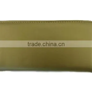 Leather Pocket Money Bag Zipper Purse for Women Security Wallet Wtih Lots of Card Holder thumbnail-2