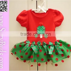 New Arrival Red and Green Fashion Wholesale Girls Christmas Dress thumbnail-2