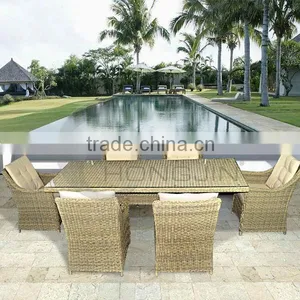 Deluxe Garden Rattan Furniture Sets of 7PCS thumbnail-1