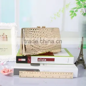 Fashion Lady Satin Boxed Party Clutch Bag Metal Evening Clutches thumbnail-3