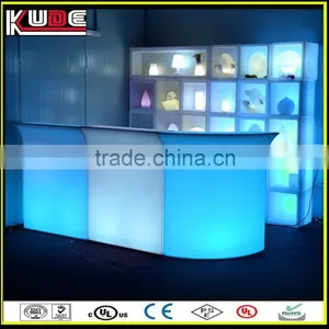 Modern Illuminated Led Plastic Portable Bar Counter Furniture for Salon thumbnail-1