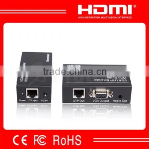 VGA UTP Extender 1x2 Splitter With Audio Rj45 Signal 1X2 VGA Splitter 1x1 VGA Extender 300m thumbnail-1