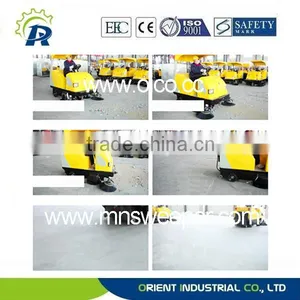Strong Dust Inhale Capacity Riding Road Sweeper With Power Supply 36V thumbnail-6
