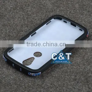 C&T Printable Rubberized Hybrid TPU Bumper Protective Case for Motorola Moto G2 thumbnail-3