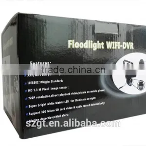 Outdoor P2P Wifi Camera DVR for Lighting and Home Security Outdoor Pir Camera thumbnail-2