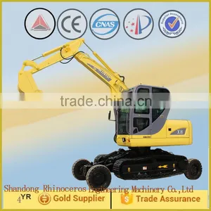 Agriculture Project 4wd 8ton Wheel Crawler Excavator Excavator Bucket thumbnail-6