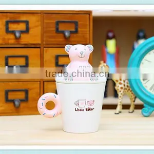 Ceramic Bear Mug With Donut Handle and Bear Combination Coffee Mug thumbnail-3