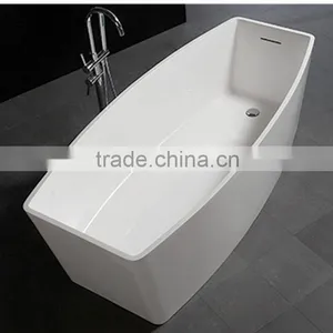 Artificial CE & CUPC Solid Surface Resin Stone Bathtub, Bathroom Free Standing Bathtub thumbnail-1