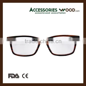 Vintage Style Wood Eyewear Wholesale Clear Glasses Wooden RX Glasses for Student thumbnail-2