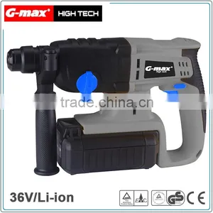 G-max 36V Cordless Rotary Hammer With 2.6A Lithium Battery GT13070 thumbnail-1