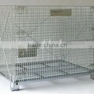 Wire Mesh Pallet Cage For Warehouse thumbnail-1