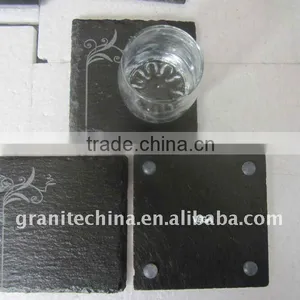 Laser Carve Letter Slate Coaster thumbnail-1