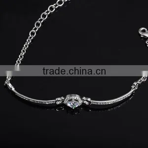 Zircon Stone Silver Bracelet Jewelry New Arrival Wholesale Bling Jewelry thumbnail-2