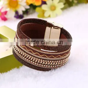 Wholesale Brazilian Magnet Clasp Velvet Bracelet thumbnail-2