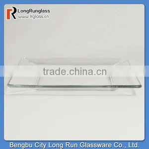 LongRun 10"Sq. Tempo Square Dinner Glass Plates Special Kitchen Glassware thumbnail-1