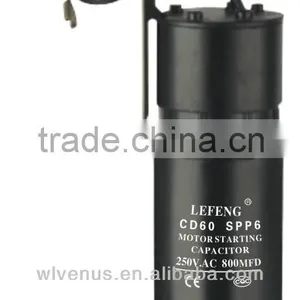 American Bakelite Case Round Cd60 Type ac Motor Start Capacitor Manufactrues145-175uf thumbnail-1