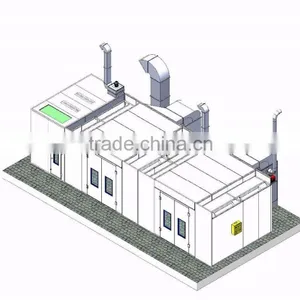 JF Glass Paint Booth for Sale Painting Line Wood Painting Line thumbnail-1