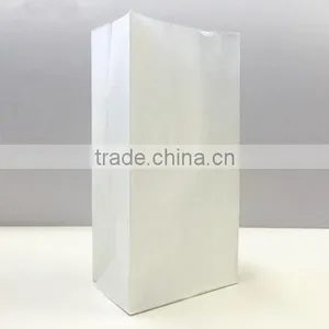 White Squat Paper Bag Kraft Food Paper Bag thumbnail-1
