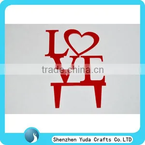 Laser Cut Acrylic Letters Plexiglass Cake Toppers Wholesale thumbnail-1