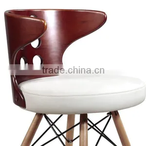 Elegant Plywood Dining Chairs With PU Cushion thumbnail-3