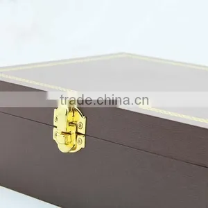 Luxury New Design Souvenir Wooden Chocolate Box With Gold Stamping Logo thumbnail-5