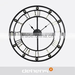 DEHENG European Large Iron Outdoor Wall Clock thumbnail-3