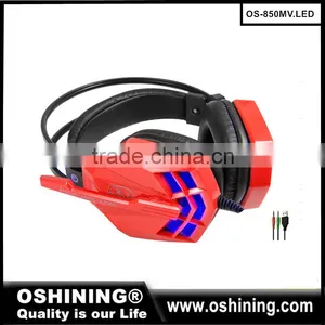 Lastest Fashion Design Adjustable Profession Big Earmuff Vibration Gaming Headset,heavy Bass Stereo Headphone for Gamer,xbox,ps4 thumbnail-1