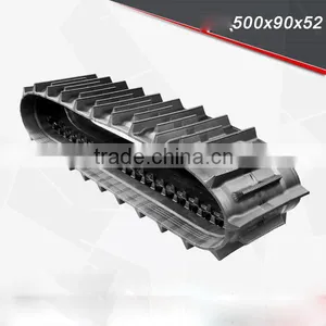 PC55MR-2, PC55 Excavator Rubber Track Shoe 500x90x52 Combine Harvester Rubbercrawler thumbnail-1