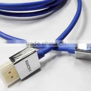 3M Blue Slim HDMI Cable With Sliver Metal Shell thumbnail-3