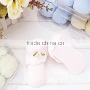 NEW STYLE Lovely Flower Welt and Good Quality Turn Cuff Baby Cotton Socks thumbnail-2