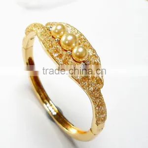 Dubai Gold Fashion Jewelry 18 K Gold Plated Jewelry 925 Silver Bangle Fashionable Jewelry thumbnail-2