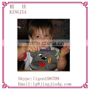 Soft Baby Bibs,silicone Soft Baby Bibs,animal Design Silicone Baby Bib thumbnail-1