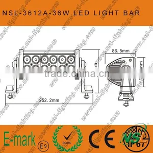 7inch 36watt Epistar LED Fog Light/LED Light Bar for ATV SUV Track thumbnail-2