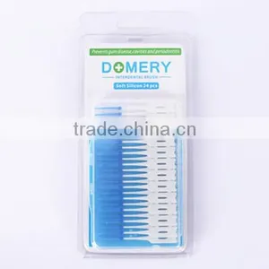 Favorable Price Interdental Silicon Dental Brush Interdental 24pcs thumbnail-1