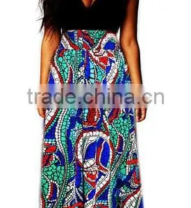 Vintage Women Summer Boho Floral Long Casual Party Plus Size Maxi Dress thumbnail-1