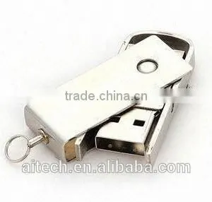 Metal Swivel Usb 4gb , Keychain Usb Drive Laser Print ,engraved Metal Usb thumbnail-2