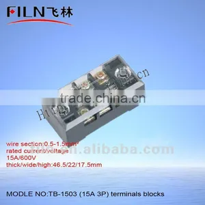 Electrical Wiring Board TB-1503 15A 3P Terminal Block thumbnail-1