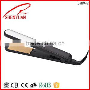 NEW Ceramic Coating Plate Flat Iron LED Professional Hair Straightener Dual Voltage CE ROHS Approval Wholesale Oem thumbnail-1