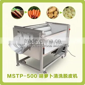 Ginger Washing and Peeling Machine Potato Brush Peeler Machine With Mix Brushes thumbnail-1