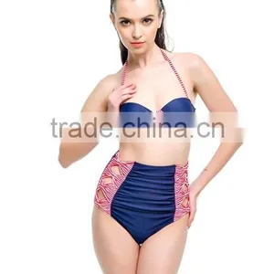 2016 Trendy Stylish Girls High Waist Bikini thumbnail-3