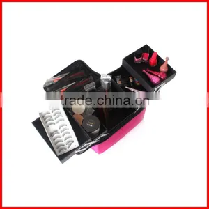 Soft Makeup Train Bag Case Pockets Artist Cosmetic Bag thumbnail-4