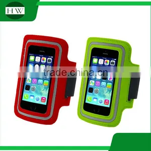 Outdoor Sport Accessories Logo Printed Smart Phone Reflective Armband Running Stretch Mobile Phone Arm Band Armbag thumbnail-5