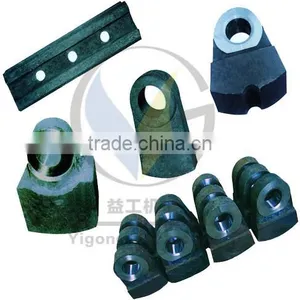 High Manganese Steel Casting Hammer Crusher Spare Parts Manufacturer, Hammer Plate Price thumbnail-1