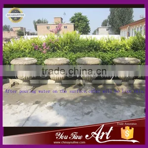 Natural Stone Garden Planter in Granite thumbnail-1